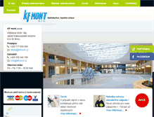 Tablet Screenshot of kfmont.cz